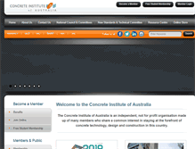 Tablet Screenshot of concreteinstitute.com.au